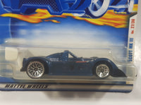 2001 Hot Wheels Riley & Scott MK III Dark Blue Die Cast Toy Car Vehicle New in Package