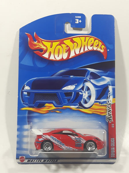 2002 Hot Wheels Tuners Toyota Celica Red Die Cast Toy Car Vehicle New in Package