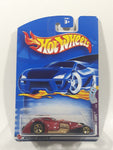 2002 Hot Wheels Trump Cars Hammered Coupe Metalflake Dark Red Die Cast Toy Car Hot Rod Vehicle New in Package