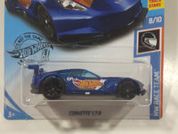 2019 Hot Wheels Track Stars HW Race Team Corvette C7.R Dark Blue Die Cast Toy Car Vehicle New in Package
