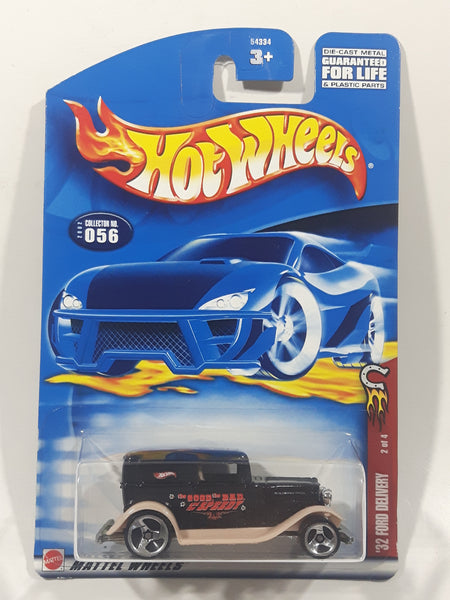 2002 Hot Wheels Wild Frontier '32 Ford Delivery Truck Black Die Cast Toy Car Vehicle New in Package