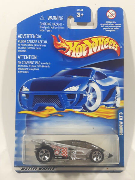 2001 Hot Wheels Shadow Jet Silver Die Cast Toy Car Vehicle New in Package
