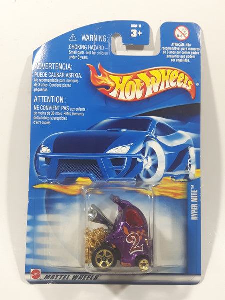 2002 Hot Wheels Hyper Mite Purple Die Cast Toy Car Vehicle New in Package