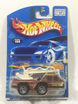 2001 Hot Wheels Flame Stopper Brown Die Cast Toy Car Vehicle New in Package