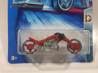 2004 Hot Wheels Wastelanders Blast Lane Motorcycle Red Die Cast Toy Motorbike Vehicle New in Package
