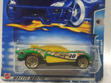 2003 Hot Wheels Track Aces Flashfire Green Die Cast Toy Car Vehicle New in Package