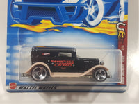 2002 Hot Wheels Wild Frontier '32 Ford Delivery Truck Black Die Cast Toy Car Vehicle New in Package
