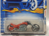 2000 Hot Wheels Blast Lane Motorcycle Orange Die Cast Toy Motorbike Vehicle New in Package