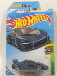 2019 Hot Wheels HW Exotics Forza Horizon 4 McLaren Senna Flat Blue Grey Die Cast Toy Car Vehicle New in Package