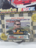 1992 Racing Champions NASCAR #2 Rusty Wallace Stock Car Black Die Cast Toy Car Vehicle with Collector Card New in Package