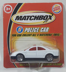 2004 Burger King Matchbox Police Car White Die Cast Toy Car Vehicle New in Package