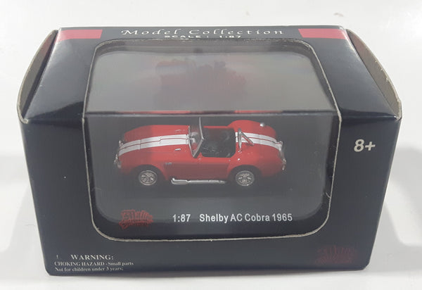 Malibu International 1965 Shelby AC Cobra Red 1:87 Scale Die Cast Toy Car Vehicle New in Box