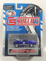 2008 Shelby Automobiles 45th Mustang Anniversary Celebration 1966 Shelby G.T. 350 Blue with White Stripes #13 Die Cast Toy Car Vehicle with Opening Doors and Hood New in Package