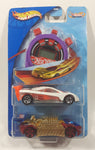 Rare 2004 Hot Wheels Track Aces Krazy 8s Red HW Prototype 12 White Die Cast Toy Car Vehicles and Stopwatch Race Timer New in Package