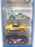 2001 Hot Wheels Gift Pack Shadow Mk IIa Limozeen Baby Boomer MX48 Mustang Cobra Die Cast Toy Car Vehicles 5 Pack New in Package