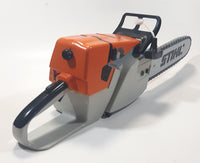 Stihl Brand Plastic Toy Chainsaw with Sound Working with Some Damage