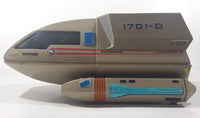 1992 Playmates Paramount Pictures Star Trek The Next Generation Goddard Enterprises Shuttle Craft 15 1701-D 11" Long Plastic Spacecraft Vehicle