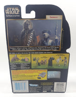 1998 Hasbro Kenner Star Wars The Power Of The Force Chewbacca as Boushh's Bounty 4 1/4" Tall Toy Action Figure with Bowcaster and Freeze Frame Action Slide Photo New in Package