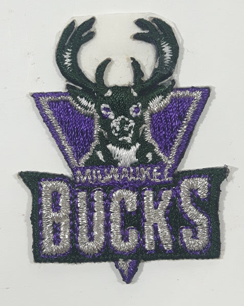 Milwaukee Bucks NBA Basketball Team Logo 1 5/8" x 2 1/8" Embroidered Fabric Sports Patch Badge