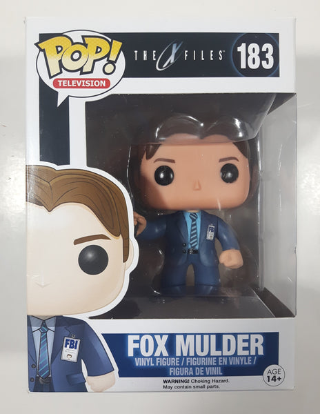 2016 Funko Pop! Television The X Files #183 Fox Mulder 4" Tall Vinyl Bobble-Head Figure New in Box