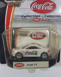 2002 Matchbox 50th Anniversary Coca-Cola Coke 1999 Audi TT White Die Cast Toy Car Vehicle New in Package