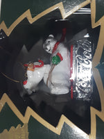 1997 Coca Cola Polar Bear Collection Sledding Christmas Tree Ornament New in Box