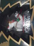 1997 Coca Cola Polar Bear Collection Sledding Christmas Tree Ornament New in Box