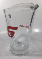 Snap-On Tools 9" Tall Clear Heavy Glass Pitcher Jug