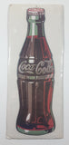 1991 The Coca Cola Company Bottle Shaped 4 3/4" x 15 3/4" Cardboard Sign