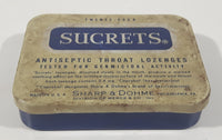 March & Co Sharp & Dohme Philadelphia Sucrets Antiseptic Throat Lozenges Tin Metal Hinged Container