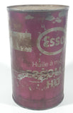 Vintage Esso Essolube HD Heavy Duty SAE 30 Motor Oil One Litre Pink Metal Can FULL