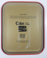1990 Coca Cola 1921 Print Ad "Court Day" Red Metal Beverage Serving Tray