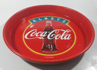 Always Coca Cola Red 13 1/4" Round Metal Beverage Serving Tray