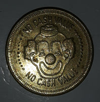 Clown Themed No Cash Value Metal Game Token Coin