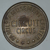 Circuit Circus Family Amusement Center Metal Game Token Coin