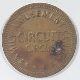 Circuit Circus Family Amusement Center Metal Game Token Coin