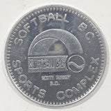 Softball B.C. Sports Complex South Surrey B.C. Redeemable Within Park Metal Token Coin