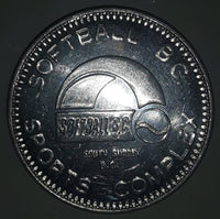 Softball B.C. Sports Complex South Surrey B.C. Redeemable Within Park Metal Token Coin