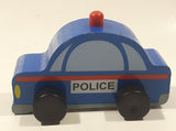 2014 MGS Group My City Vehicle Police Car 3 1/2" Long Wood Toy Vehicle