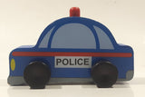 2014 MGS Group My City Vehicle Police Car 3 1/2" Long Wood Toy Vehicle