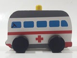 Zhejiang Huangyan Xingbo Crafts Factory Ambulance 3 1/4" Long Wood Toy Vehicle