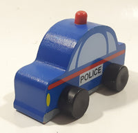 2014 MGS Group My City Vehicle Police Car 3 1/2" Long Wood Toy Vehicle