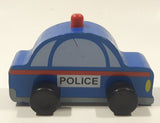 2014 MGS Group My City Vehicle Police Car 3 1/2" Long Wood Toy Vehicle