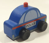 2014 MGS Group My City Vehicle Police Car 3 1/2" Long Wood Toy Vehicle