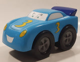 Boley Racing Rascals #3 Blue 5 1/4" Plastic Toy Car Vehicle with Eyes