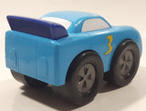 Boley Racing Rascals #3 Blue 5 1/4" Plastic Toy Car Vehicle with Eyes