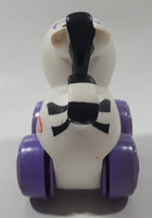 2009 Hasbro Playskool Wheel Pals Zebra Animal Shaped 3 1/2" Plastic Toy Car Vehicle
