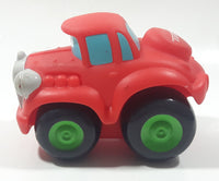 2005 Hasbro Tonka Red Car 4" Soft Rubber Toy Car Vehicle