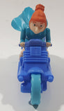 2017 McDonald's Universal Studios Despicable Me 3 Lucy Wilde Character 4 1/2" Long Plastic Toy Motorcycle Motorbike Vehicle