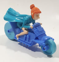 2017 McDonald's Universal Studios Despicable Me 3 Lucy Wilde Character 4 1/2" Long Plastic Toy Motorcycle Motorbike Vehicle